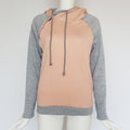Diagonal zip-up hoodie sweatshirt