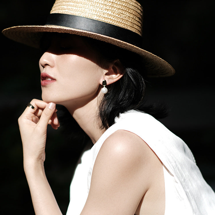 Atmospheric Light Luxury And Elegant Temperament S925 Silver Needle Premium Pearl Earrings