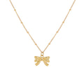 Female Small People's Premium Luxury Bow Necklace