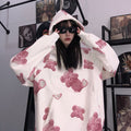 Full print bear hoodie sweatshirt