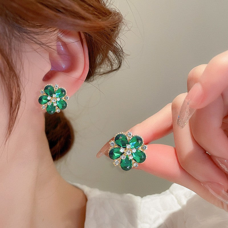 Women's Four Leaf Grass Light Luxury Premium Earrings