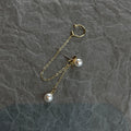 S925 Silver Needle South Korea Light Luxury Premium Pearl Tassel Fashion Net Red Fashion Earclip Earrings
